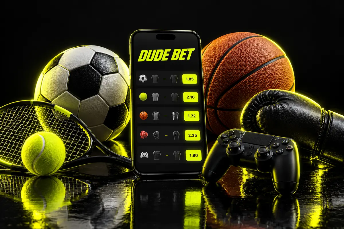 Лінія ставок БК Dude Bet: футбол, теніс, баскетбол, кіберспорт